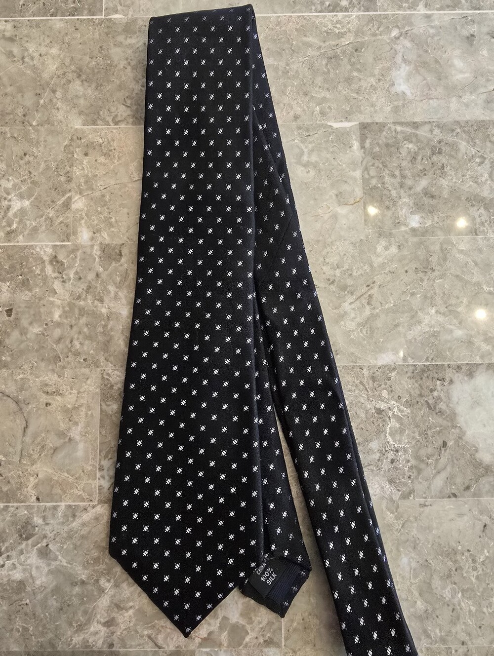 Mens Michael Kors Black Silk Tie